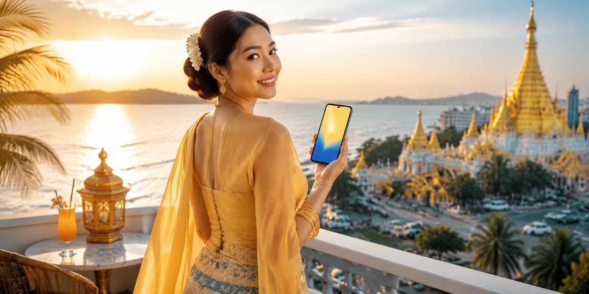 ရန်ကုန်မြို့တွင် မိုဘိုင်းငွေပေးချေမှုလုပ်နေသူ